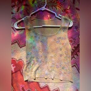 Iridescent Sleeveless Top
